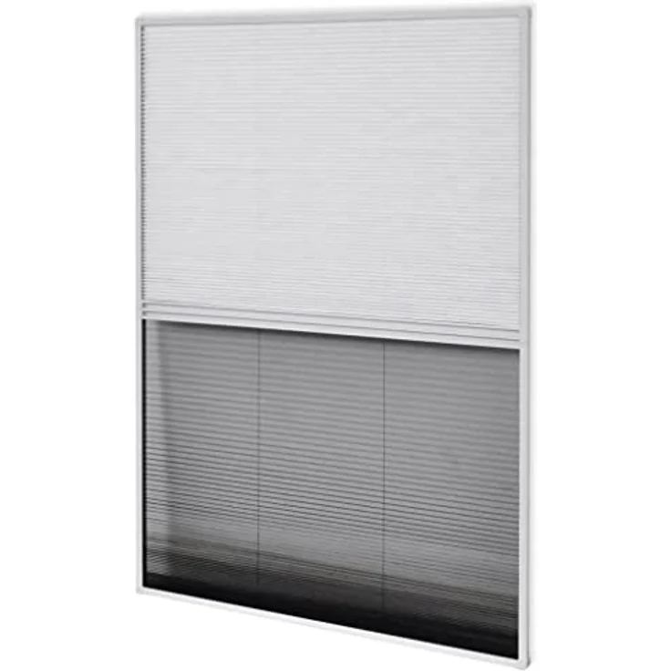 vidaXL Insektenschutz-Plissee für Fenster Jalousie Aluminium 60x80 cm – Bild 2