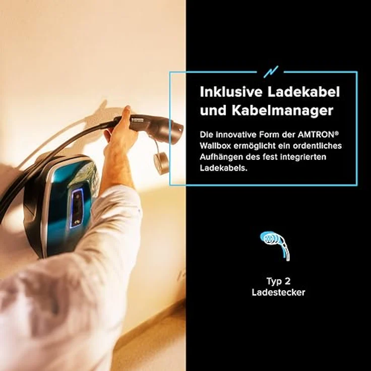 Mennekes Amtron 4You 310, Elektroauto Ladestation (Typ 2, 11 kW) mit RFID-Zugangsschutz und PV-Laden, 7,5 m Ladekabel – Bild 8