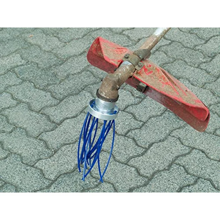 Ratioparts 6-707 Unkrautbürste OCTO 200 mm, 25,4 mm Durchmesser-Bohrung 8 Fäden Wildkrautbürste Reinigungsbürste, Blau – Bild 6
