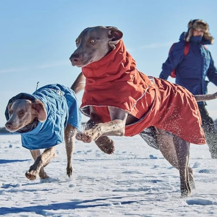 HURTTA Hundemantel Extreme warmer III ECO (Wärmejacke) bilberry (jeansblau) - Recycelte Materialien, Wassersäule über 10 000 mm, leichte Metall-G-Schnalle – Bild 6
