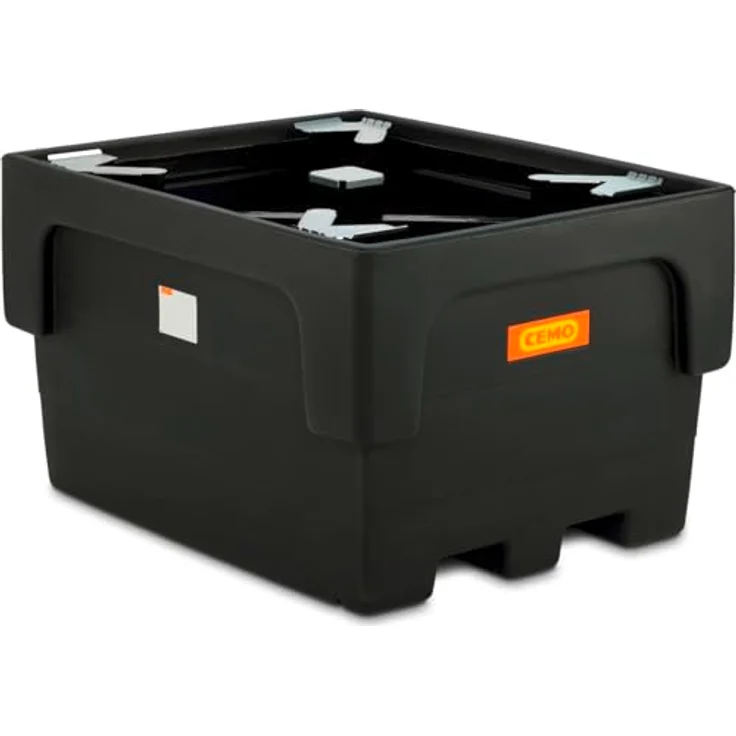 Cemo IBC-Auffangwanne 1.100 l, Polyethylen mit Stützkreuz, B x H x T: 146 x 85 x 117 cm, stapelbar, unterfahrbar – Bild 1