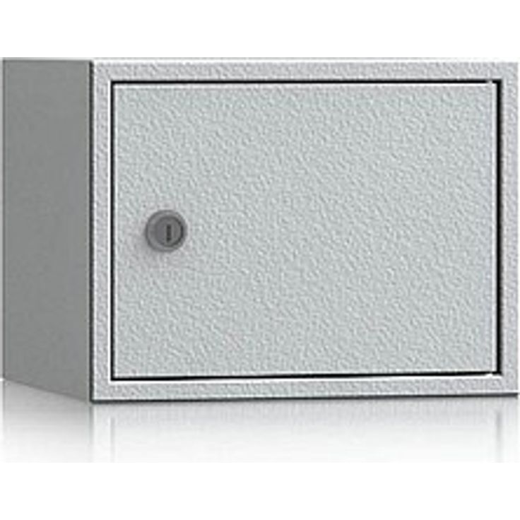 ISS Munitionsschrank Saarbrücken-Burbach 59502, lichtgrau, abschließbar mit Zylinderschloss, 25,0 x 22,5 x 19,0 cm