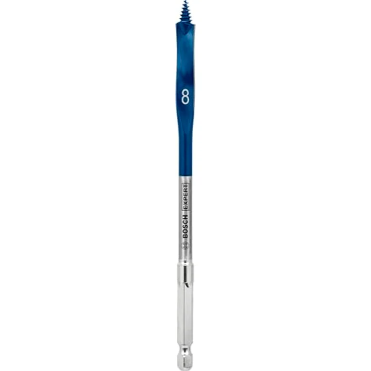 Bosch Expert Self Cut Speed Spade Bit, 8mm x 152mm, HEX Shank, schnelles Bohren für Weichholz, 1 Stück – Bild 1