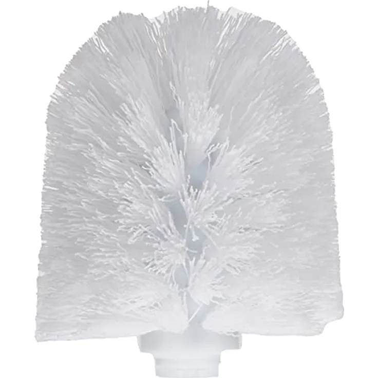 Axentia Ersatz-Bürstenkopf, Austausch von WC-Garnituren, Ersatzteil für Bürste und Halter, Badaccessoire mit Gewinde, ca. 8,5 x 8,5 x 9 cm, wechselbar, weiß