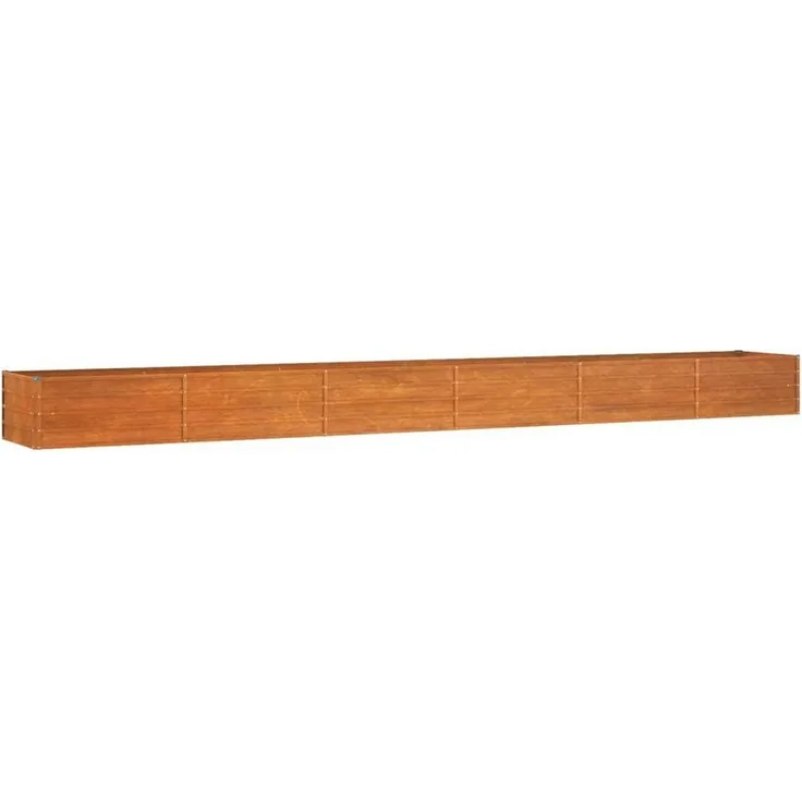 furnicato Hochbeet Rostig 600x80x45 cm Cortenstahl, wetterfester Stahl, langlebig und robust