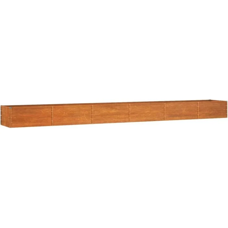 furnicato Hochbeet Rostig 600x80x45 cm Cortenstahl, wetterfester Stahl, langlebig und robust