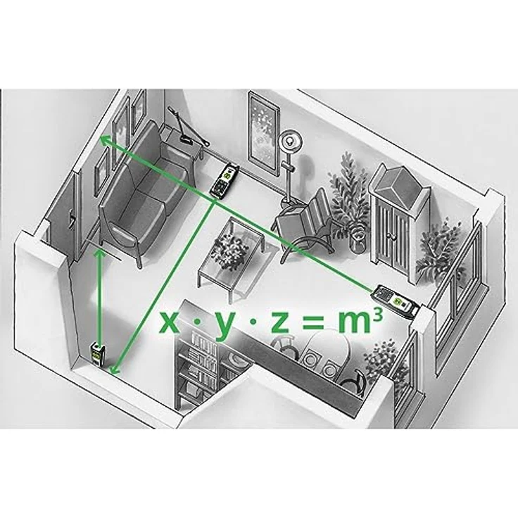 Laserliner Master Gi4, Laserentfernungsmesser 40m ± 2mm, grüne Lasertechnologie, IP40, mit LC-Display und gummiertem Gehäuse – Bild 8