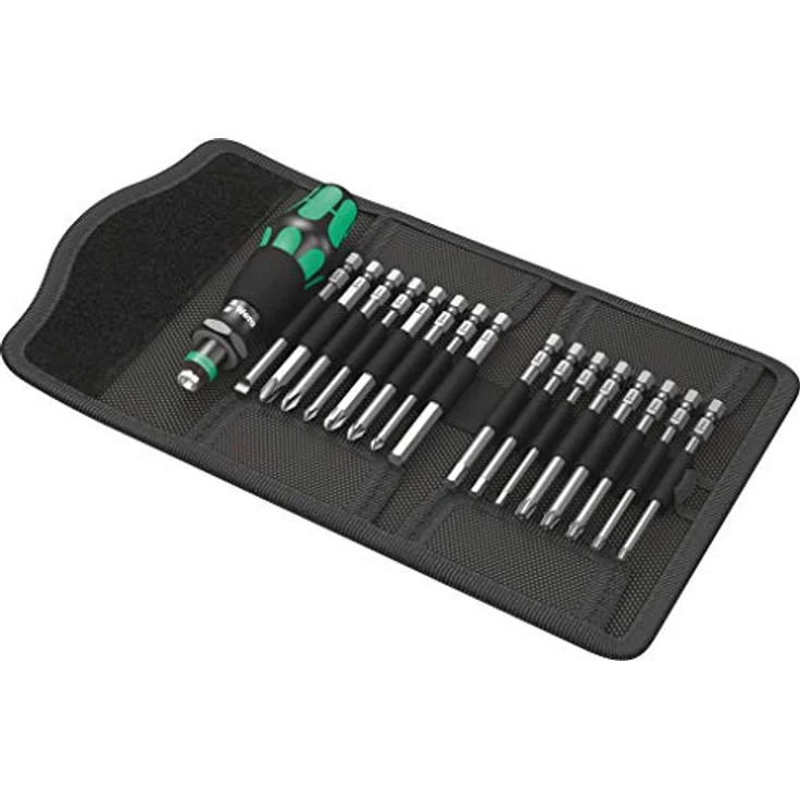 Wera Bit-Set 9750 Schaumstoffeinlage Kraftform Kompakt und Tool-Check PLUS, 39-teilig mit langlebiger Schaumstoffeinlage und flexiblem Bits-Handhalter – Bild 19