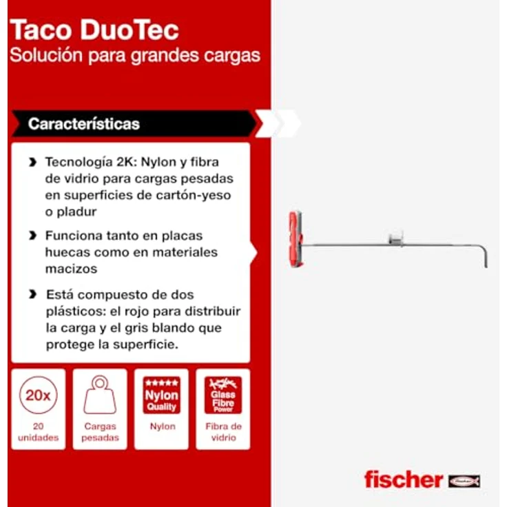 fischer DUOTEC 12 S PH, Kippdübel mit Panheadschraube, 2-Komponenten-Dübel, Hohlraumdübel zur Befestigung in Gipskarton-, Gipsfaser-, Holz- & Stahlplatten uvm., 10 Dübel + 10 Schrauben - Preisvergleich – Bild 5