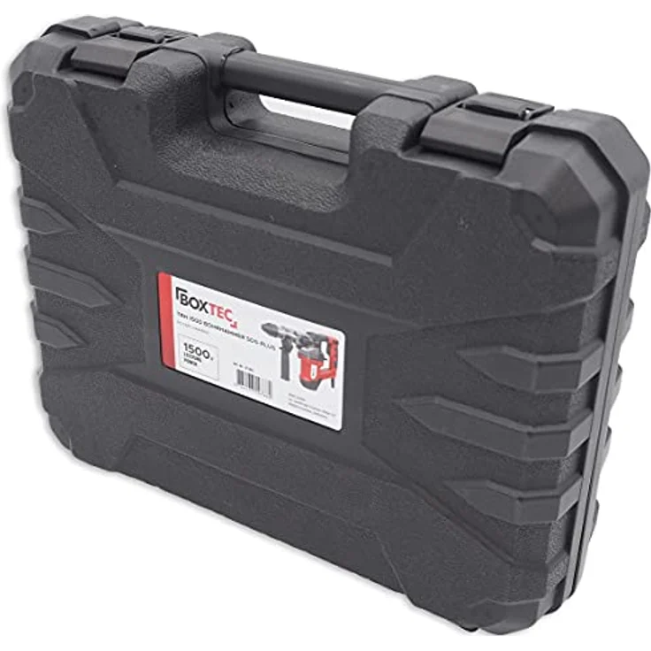 BOXTEC Bohrhammer TRH 1500 mit LED-Statusanzeige 3 Funktionen, 230 V, Drehstopp / Rutschkupplung, komplett Set inkl. 7-teiliges Zubehör, SDS-PLUS 1500W – Bild 8