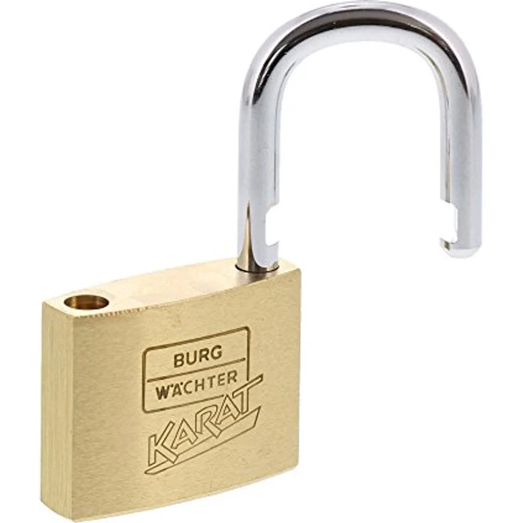 BURG-WÄCHTER Karat 217 40-6 SB Zylinder-Vorhangschloss, Bügelstärke: 6 mm, Bügelhöhe: 23,5 mm – Bild 3