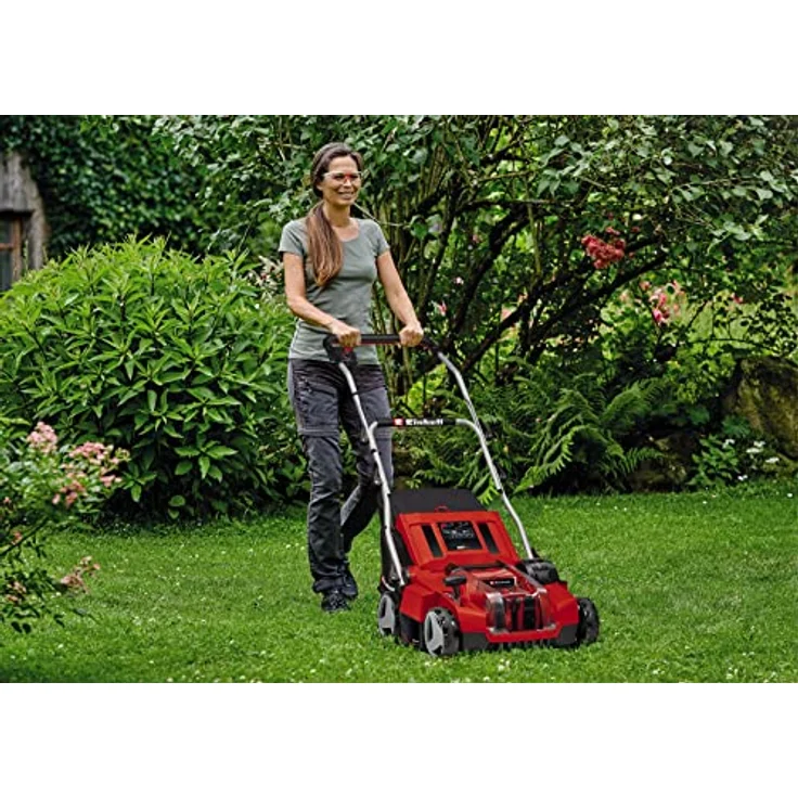 Einhell Akku-Vertikutierer-Lüfter GE-SA 36/35 Li-Solo Power X-Change (Li-Ion, 36 V, bürstenloser Motor, 35cm Messerwalze, 28L Fangsack, einstellbare Arbeitstiefe, ohne Akku & Ladegerät) – Bild 4