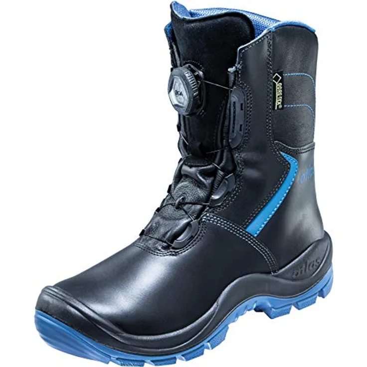 Atlas GTX 983 XP BOA, Sicherheitsstiefel S3, W10, Gr. 43, Waterproof-Glattleder, metallfreie Durchtritthemmung, Gore-Tex, Ice-Age Sohlentechnologie