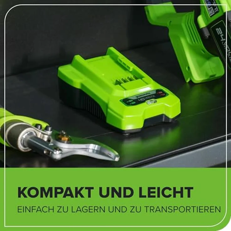 Greenworks Ladegerät mit VDE 40 V 2 A – Bild 9