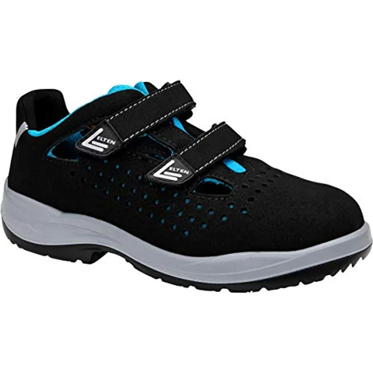 Elten Sicherheits-Sandale ESD S1P Impulse Lady Aqua Easy, Größe 42, schwarz, mit Stahlkappe und rutschfester Sohle – Bild 1