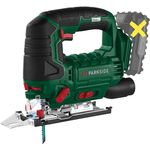 PARKSIDE® 20V Akku Pendelhubstichsäge PSTDA 20-Li C3, Stichsäge, 3-stufig einstellbarer Pendelhub, LED-Arbeitsleuchte