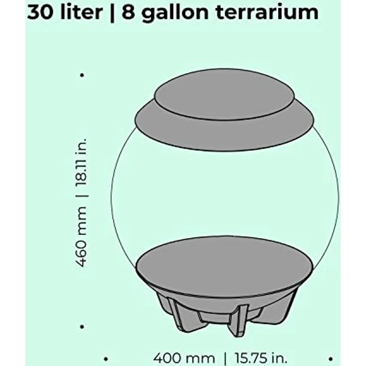 biOrb AIR 30, automatisches Terrarium in grau mit energieeffizienter LED-Beleuchtung und automatischer Pflege für exotische Pflanzen – Bild 4
