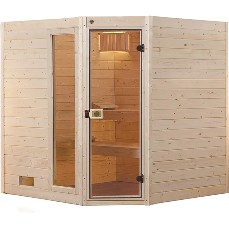 WEKA WE-Sauna Massiv. Valida Eck 2 GTF, ohne Saunaofen