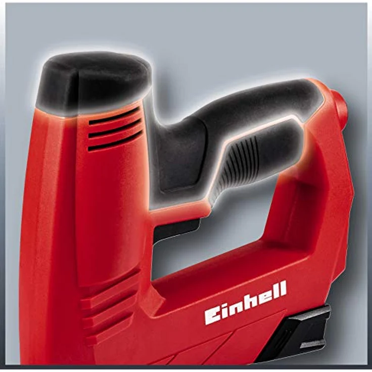 Einhell Elektrotacker TC-EN 20 E (für Klammern Typ 53, Nägel Typ 47, elektronische Schlagkraftvorwahl, Sicherheitsnase, inkl. 1000 Klammern-500 Nägel) – Bild 6