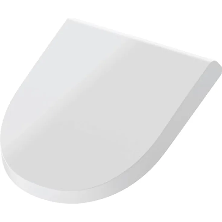 Duravit ME by Starck Urinal Deckel, Weiß mit Absenkautomatik und chromfarbigen Scharnieren, 307x334x35mm