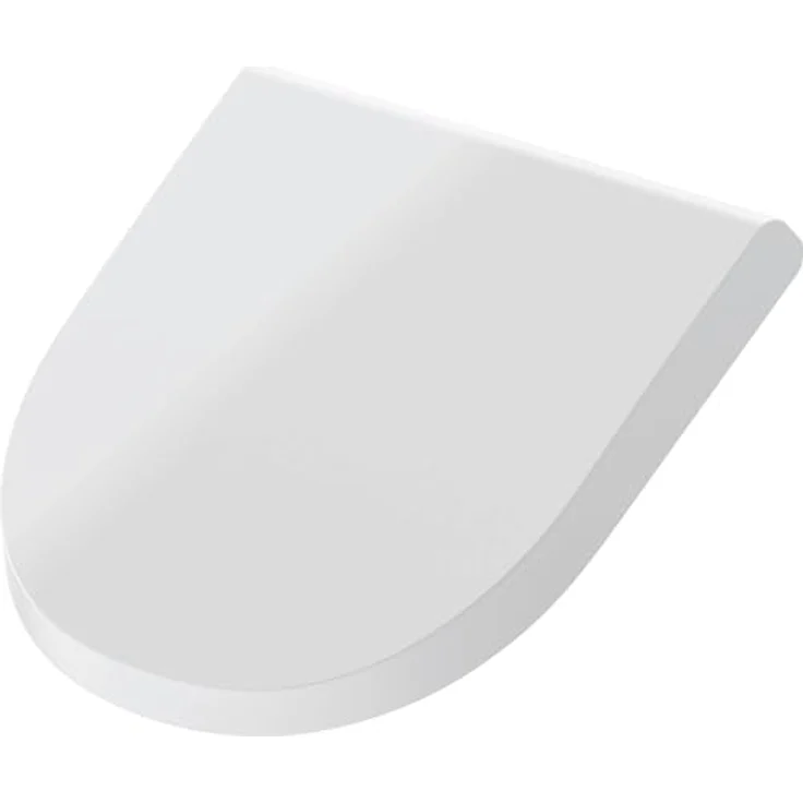 Duravit ME by Starck Urinal Deckel, Weiß mit Absenkautomatik und chromfarbigen Scharnieren, 307x334x35mm – Bild 1
