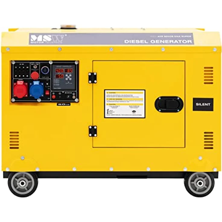 MSW Diesel-Stromgenerator 8500 W, Notstromaggregat mit 30 L Tank, 240/400 V, dreiphasig, mit AVR Euro 5 – Bild 6