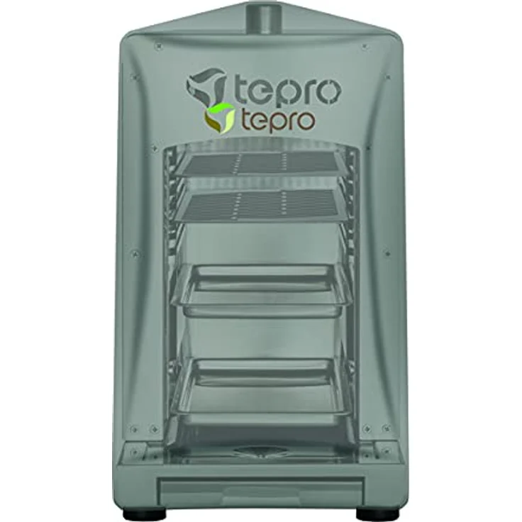 Tepro 8413 Grillabdeckung für Steakgrill, grau, 58,5 x 28,5 x 39 cm, Polyester, wetterfest – Bild 2