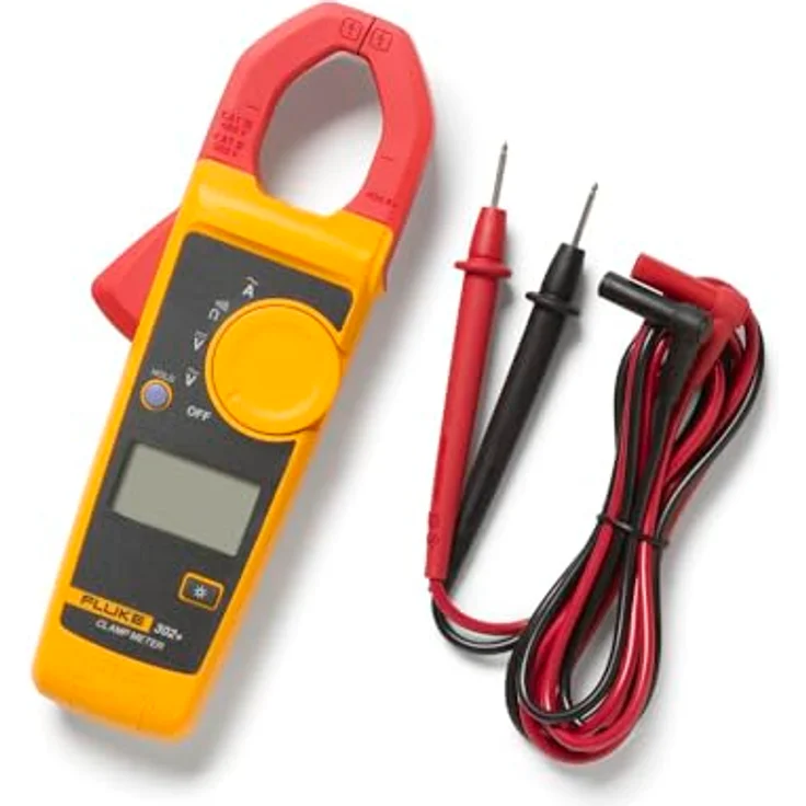 Fluke 302+, Digitale Strommesszange bis 400 A, mit hintergrundbeleuchteter Anzeige und Hard Point™ Messleitungssatz – Bild 2