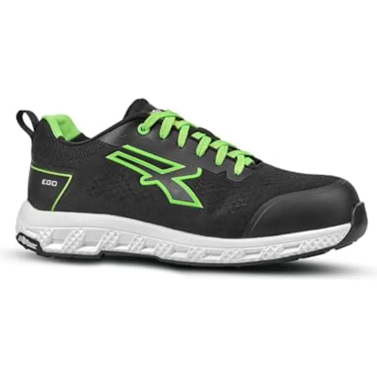 U-Group SRL Sicherheitsschuh Aton Gr.41 schwarz S1PS HI HRO FO SR, leichtes und Atmungsaktives Obermaterial, FiberToe-Zehenschutz, durchtrittsichere Zwischensohle