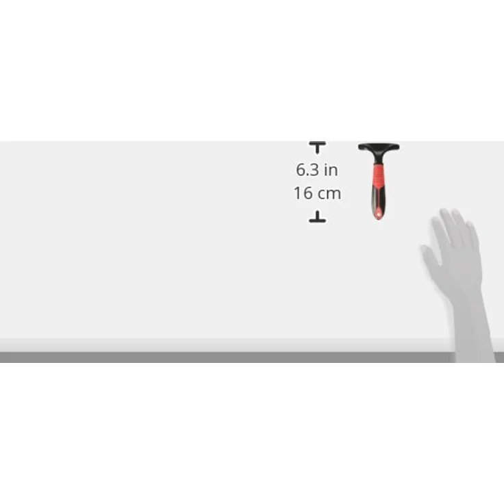 Karlie Furmaster Entfilzungsharke L: 15.5 cm B: 8.5 cm H: 4.5 cm rot-schwarz – Bild 3