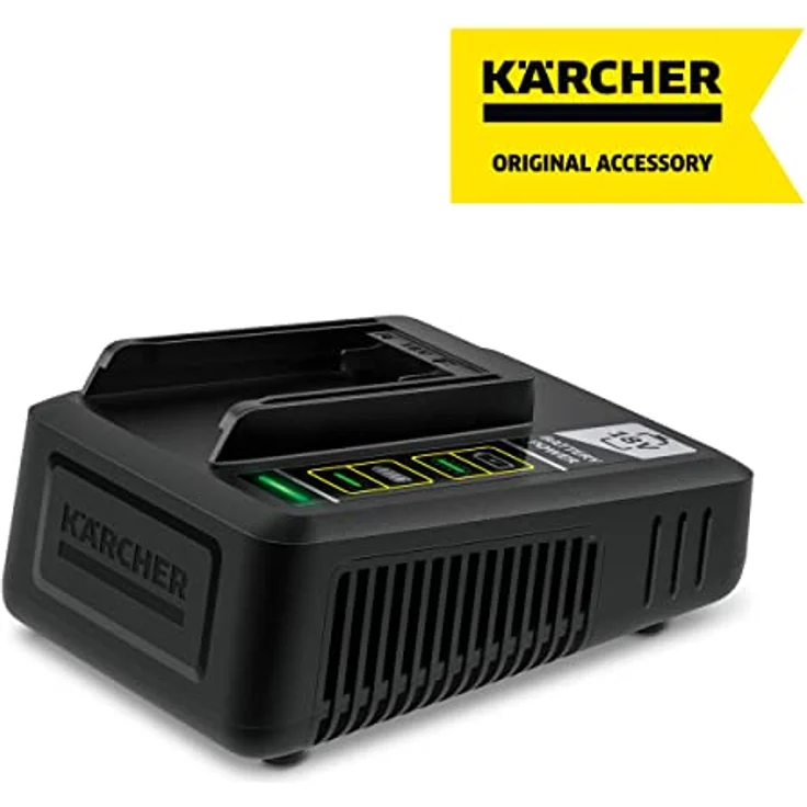 Kärcher Schnellladegerät Batterien Power 18 V (80 Prozent Akkuaufladung in 44 Minuten, für 18 V - 2.5 Ah und 18V - 5.0 Ah, inkl. Wandhalterung) – Bild 4