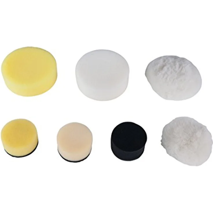 KSTOOLS Kunststoffpad, 85 mm, weiß, 5er Pack für das Polieren von glatten Oberflächen