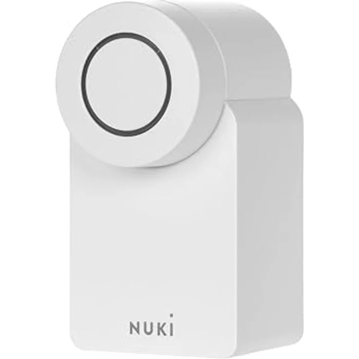 Nuki Smart Lock (2023), smartes Türschloss mit Matter für schlüssellosen Zutritt, automatische Türöffnung, Fernzugriff, weiß – Bild 2