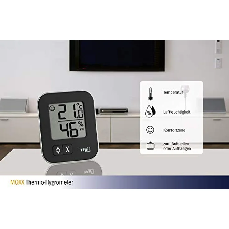 TFA Dostmann 30.5026.01 Luftfeuchtemessgerät (Hygrometer) 20% rF 99% rF – Bild 5