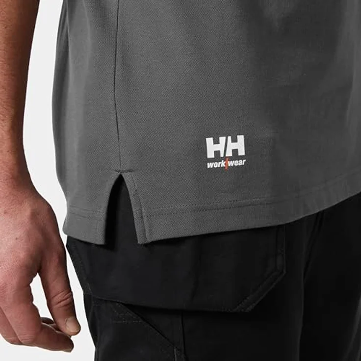 Helly Hansen Manchester Polo, Arbeitsshirt mit geripptem Kragen - Schwarz – Bild 4