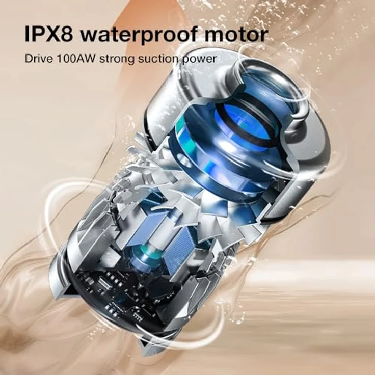 Jimmy PW11 Nass- und Trockensauger, 400W, 20 kPa Saugleistung, kabellos mit Heißlufttrocknung, Staubsensor, Selbstreinigung und LED-Bildschirm – Bild 3