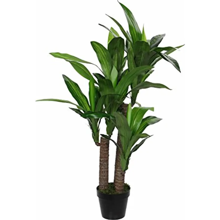 Mica Decorations Dracaena Kunstpflanze - H110 x Ø60 cm - Grün
