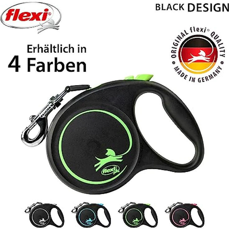 flexi Rollleine Design - Schwarz/Grün - L, Multi, small, 4000498034125 – Bild 4