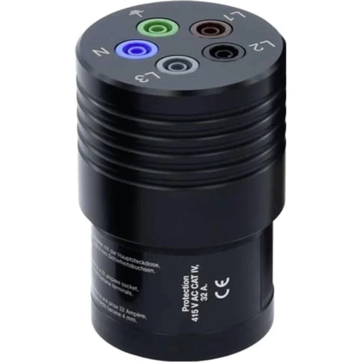 Gossen Metrawatt Spannungsprüfer Gossen Metrawatt Z611P METRALINE A3-32 Prüfadapter 1 St., (METRALINE A3-32), Drehstrom-Adapter 32 A, kleine und robuste Ausführung – Bild 2
