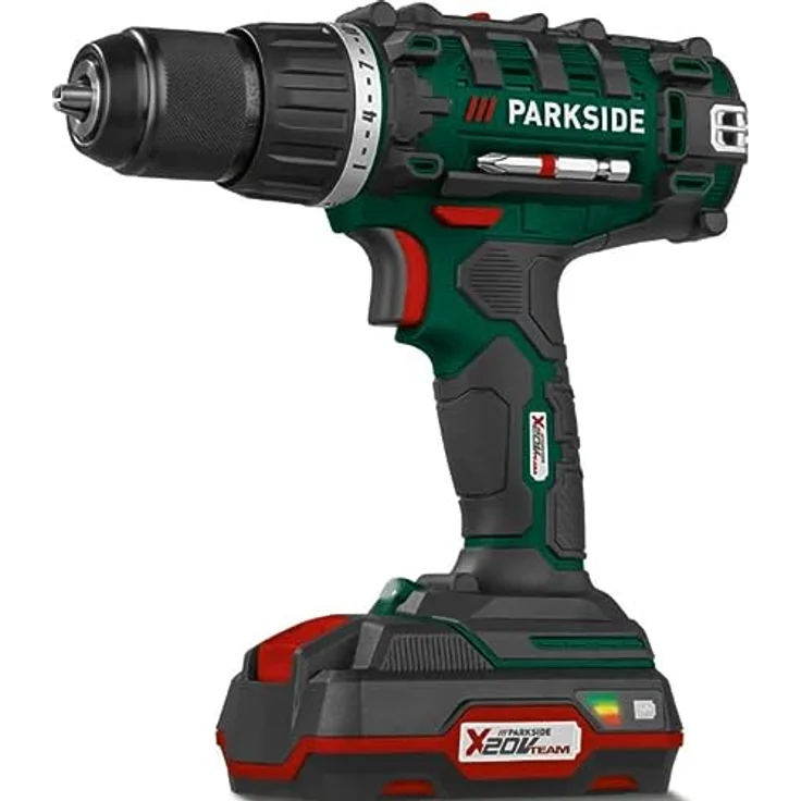 Parkside PARKSIDE® 20V Akku-Bohrschrauber PABS 20-Li E6 Akkuschrauber mit Akku u. Ladegerät – Bild 3