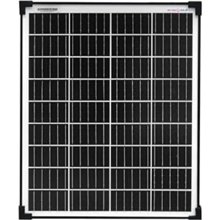 EnjoySolar Solarpanel monokristallin 30W 12V, 182 mm PERC-Zellen, schwarzer Rahmen, 0% MwSt, 25 Jahre Leistungsgarantie – Bild 1
