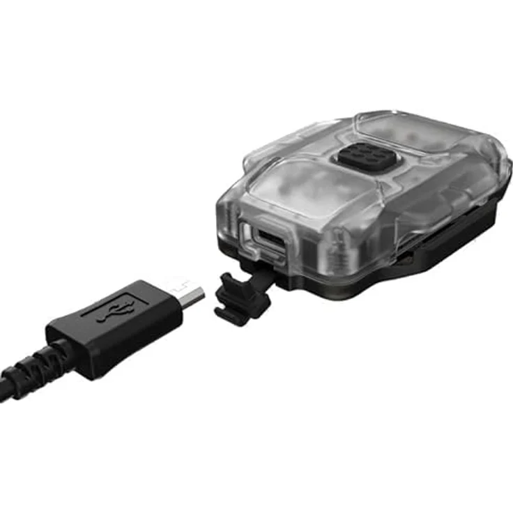 Armytek Crystal Kompakte Multifunktionslampe 4 in 1 mit weißem und rotem Licht Micro USB Aufladbarer (Grau) – Bild 2
