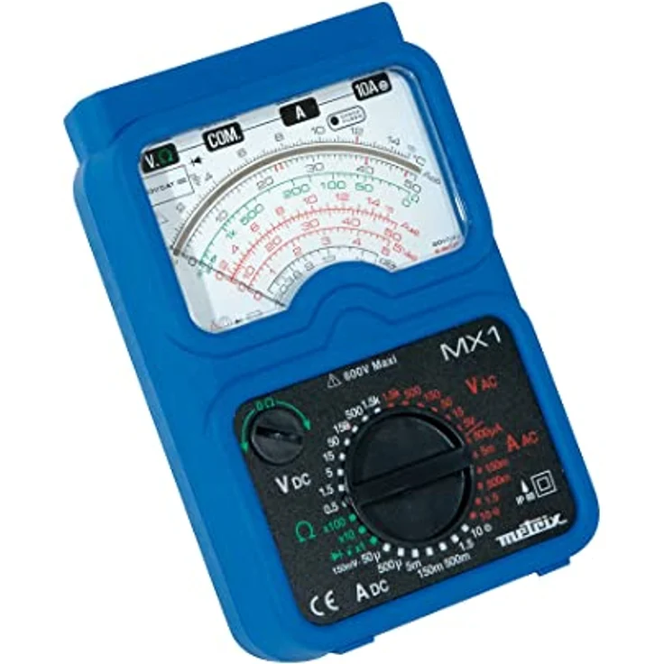METRIX MX 1, Analog-Multimeter, spritzwassergeschützt (IP54), mit Sicherheitsalarm und Stoßschutzhülle – Bild 3