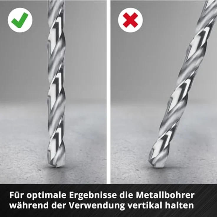 Einhell HSS-G Metallbohrer-Set, 6-teilig, mit 135° Split Point Spitze, Aufbewahrungskassette, 2-8 mm – Bild 9