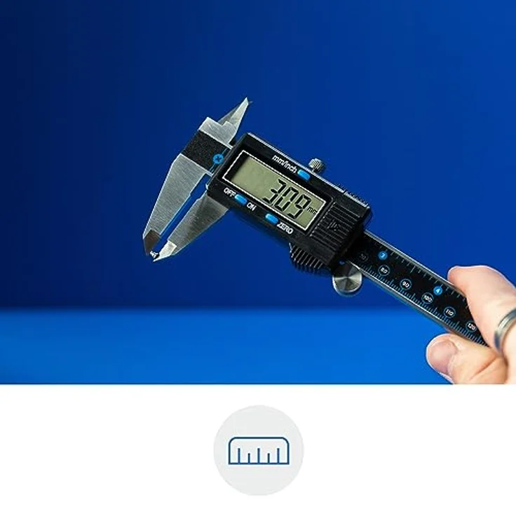 iFixit Digitaler Messschieber, Präzisionsmessgerät aus gehärtetem Stahl, 0-150 mm Messbereich, mm/Zoll Anzeige – Bild 5