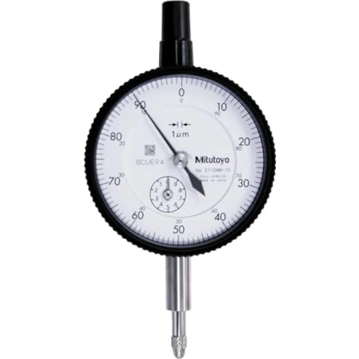 Messuhr, flacher Abschlussdeckel, ISO Ausführung, Edelsteingelagert, Stoßgeschützt, 1 mm, 0,001 mm – Bild 1