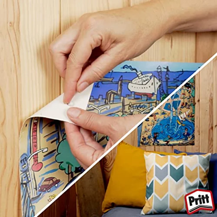 Pritt 1444967 multi tack Blister Universal Klebepads, Havanna – Bild 6