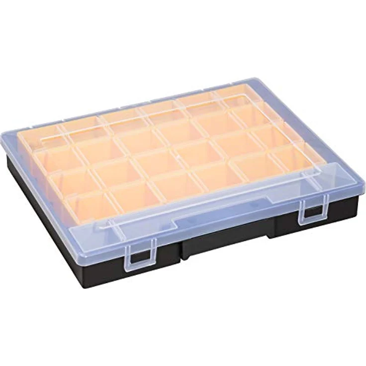 Allit 457201 Sortimentskasten EuroPlus Flex 37-15, 13 lose Einsätze, 15 Fächer, Sortierkasten, Schraubenkasten, Kleinteile, Sortimentsbox, Organizer – Bild 3