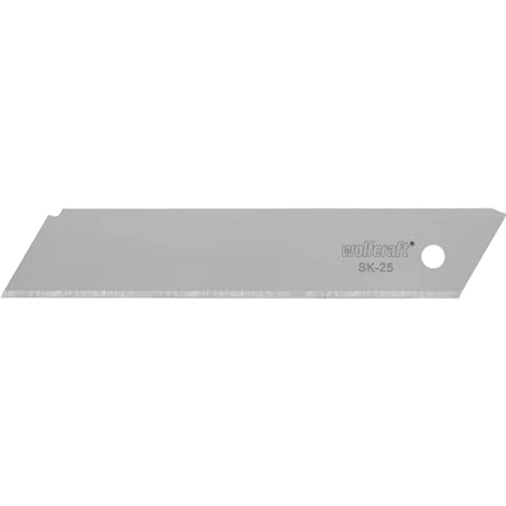 Wolfcraft 4214000 Sicherheitsklingen 25 mm, ohne Abbrechsegmente, 5 Stück in Kunststoff-Box – Bild 3