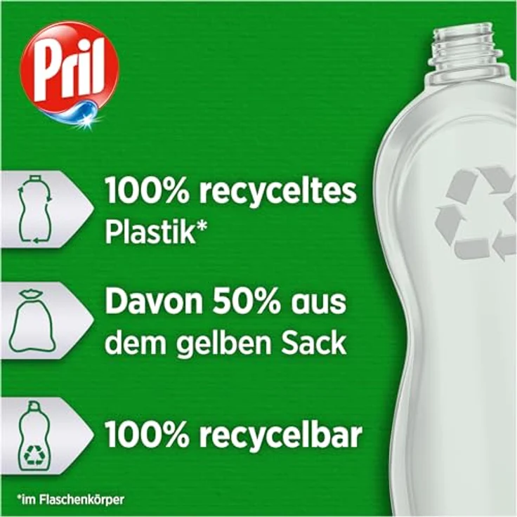 PRIL Pril Spülmittel Original 675ml, hohe Fettlösekraft, blaue Flasche – Bild 6
